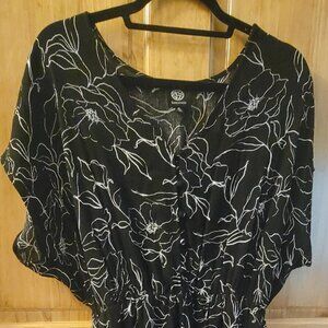 Black and White Floral Dress